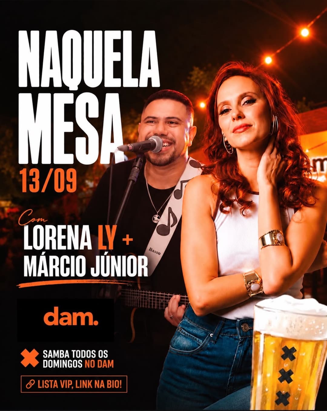 Flyer de Lorena Ly e Marcio Junior