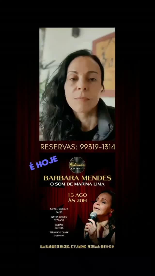 Flyer de Barbara Mendes