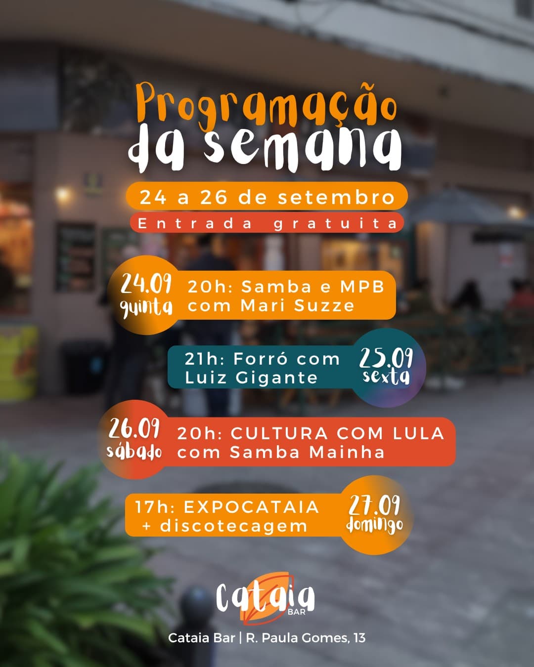 Flyer de Luiz Gigante