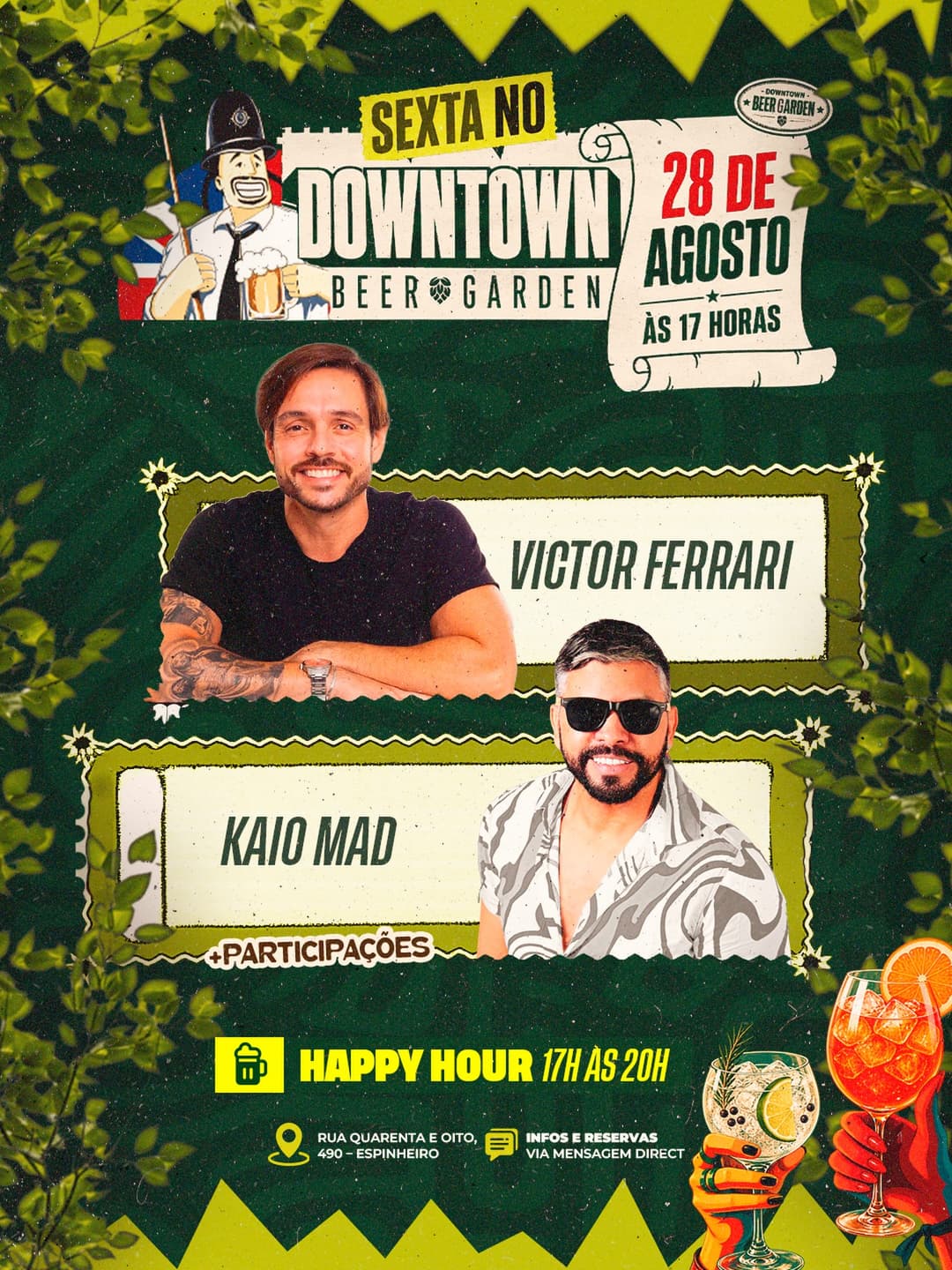 Flyer de Victor Ferrari e Kaio Mad