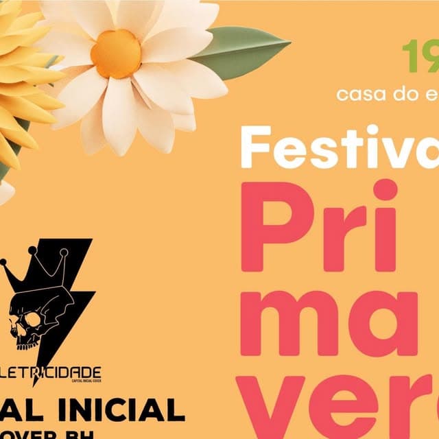 Flyer de Capital Inicial Cover e Banda Eletricidade