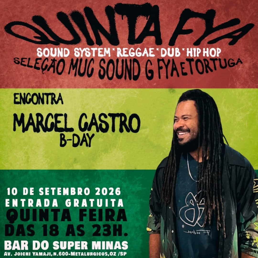 Flyer de G Fya e Marcel Castro