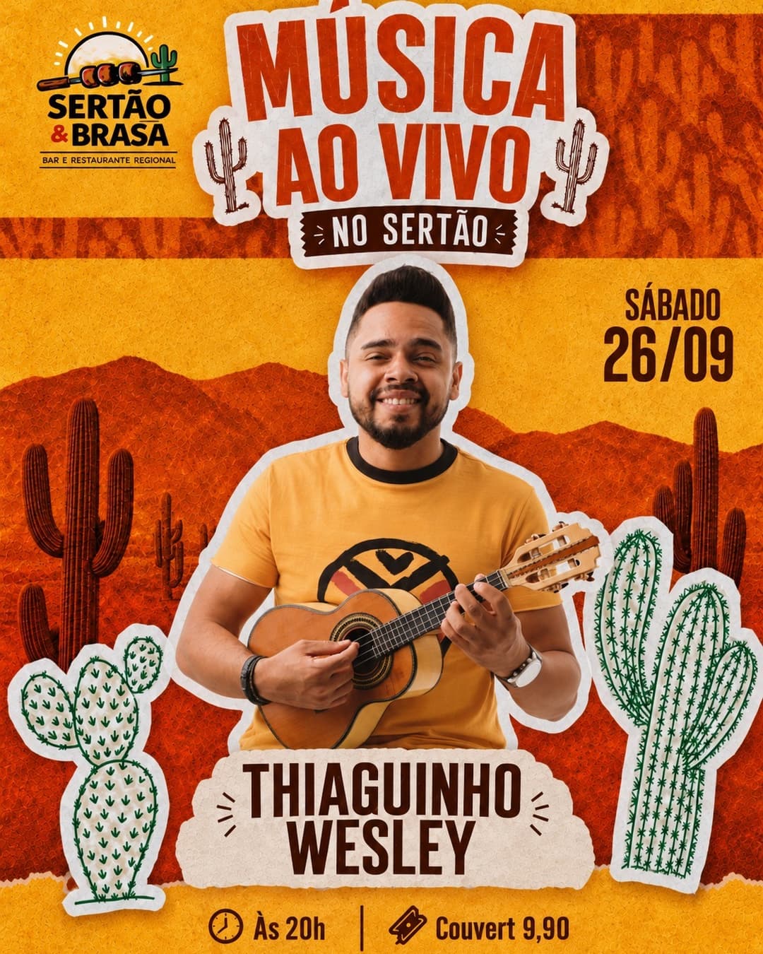 Flyer de Thiaguinho Wesley