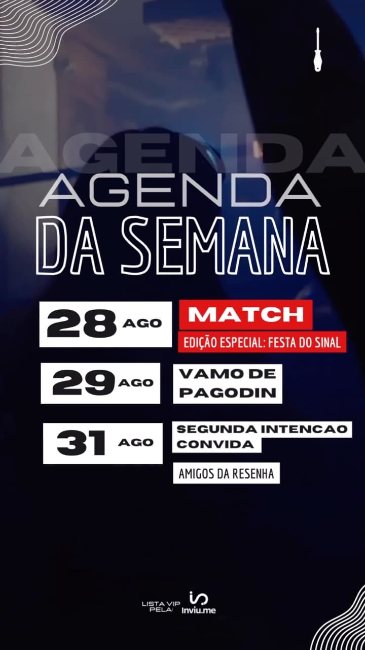 Flyer de Segunda Intenção e Amigos da Resenha
