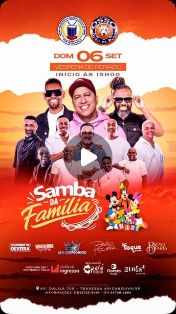 Flyer de Grupo Um Toque a Mais, Breno Faria e mais 4 artistas