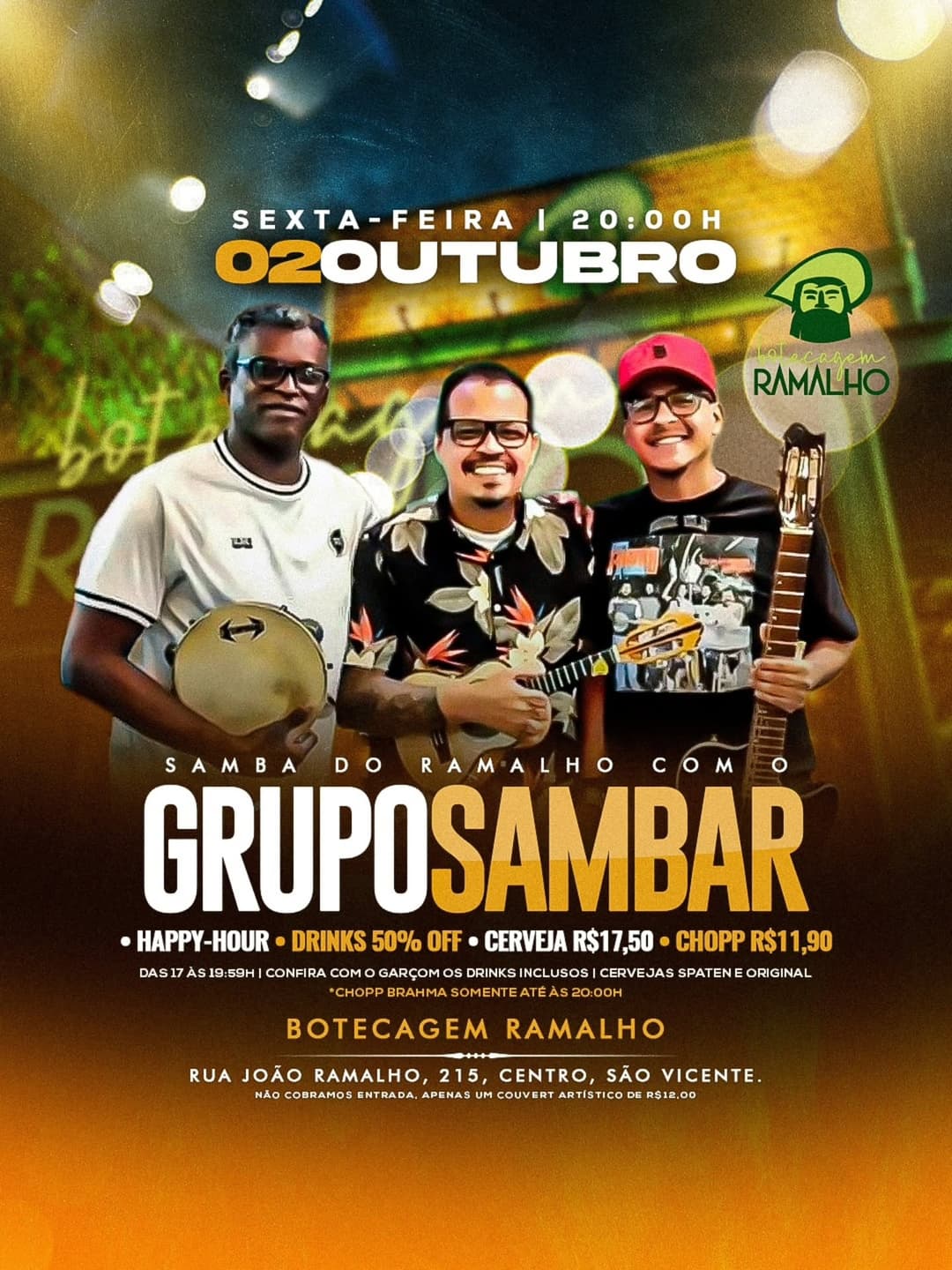 Flyer de Samba do Ramalho