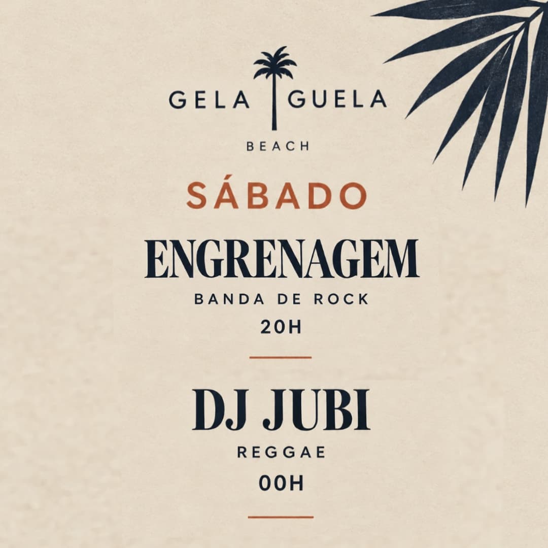 Flyer de Engrenagem e DJ Jubi