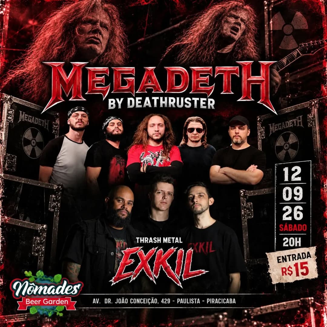 Flyer de Deathruster e Exkilmetal