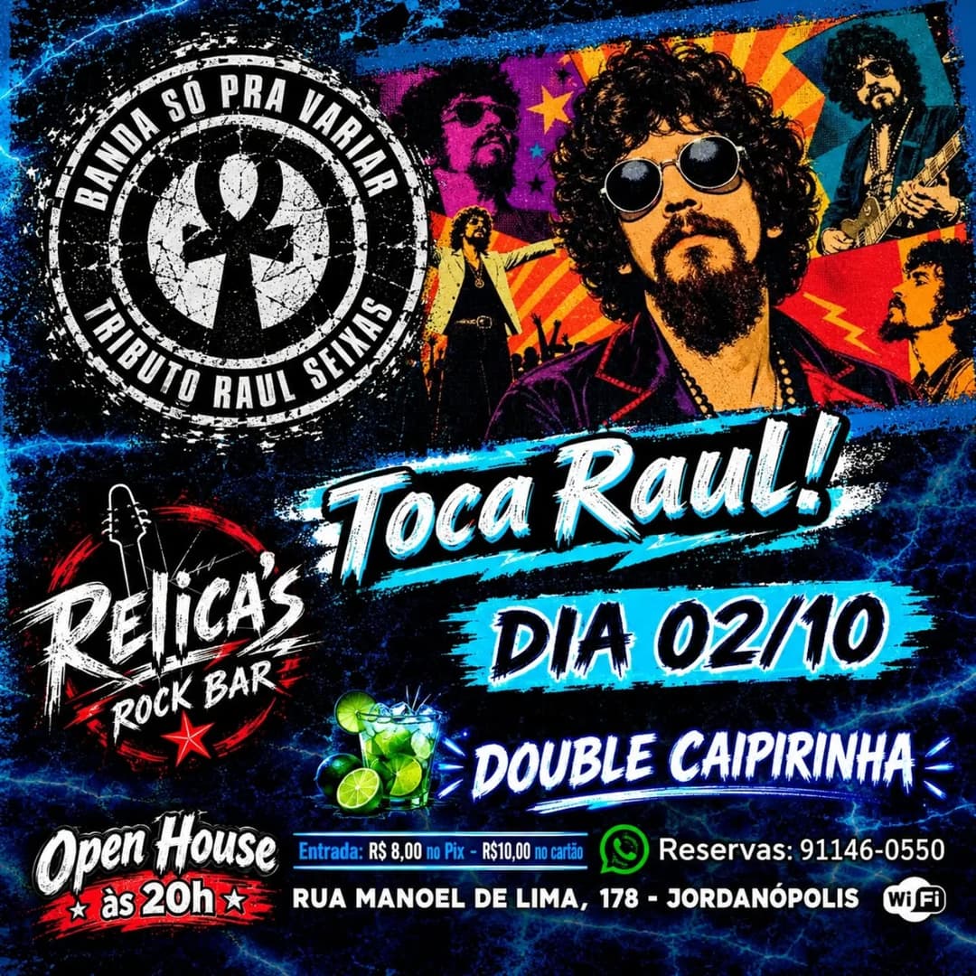 Flyer de Banda Só Pra Variar