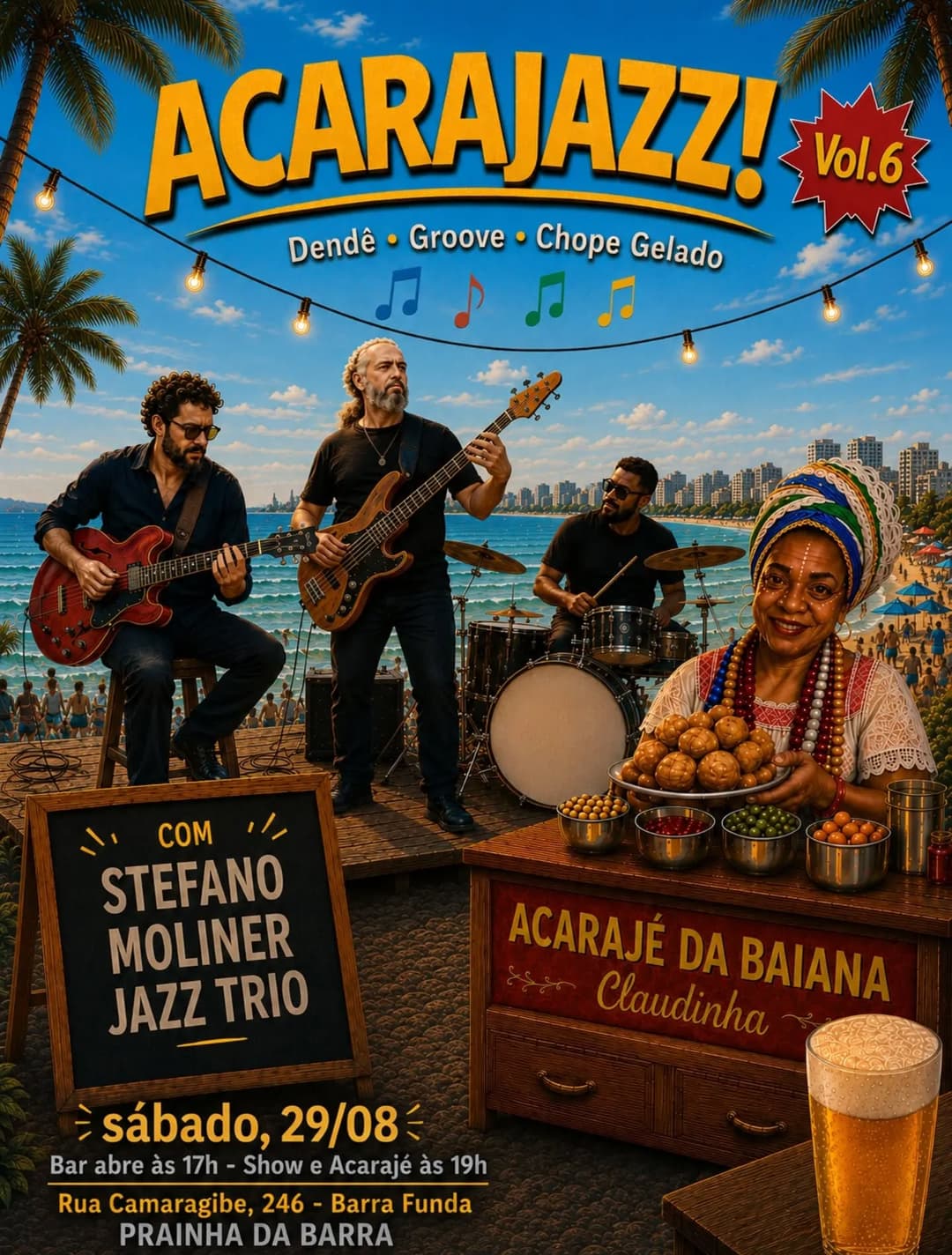 Flyer de Stefano Moliner Jazz Trio