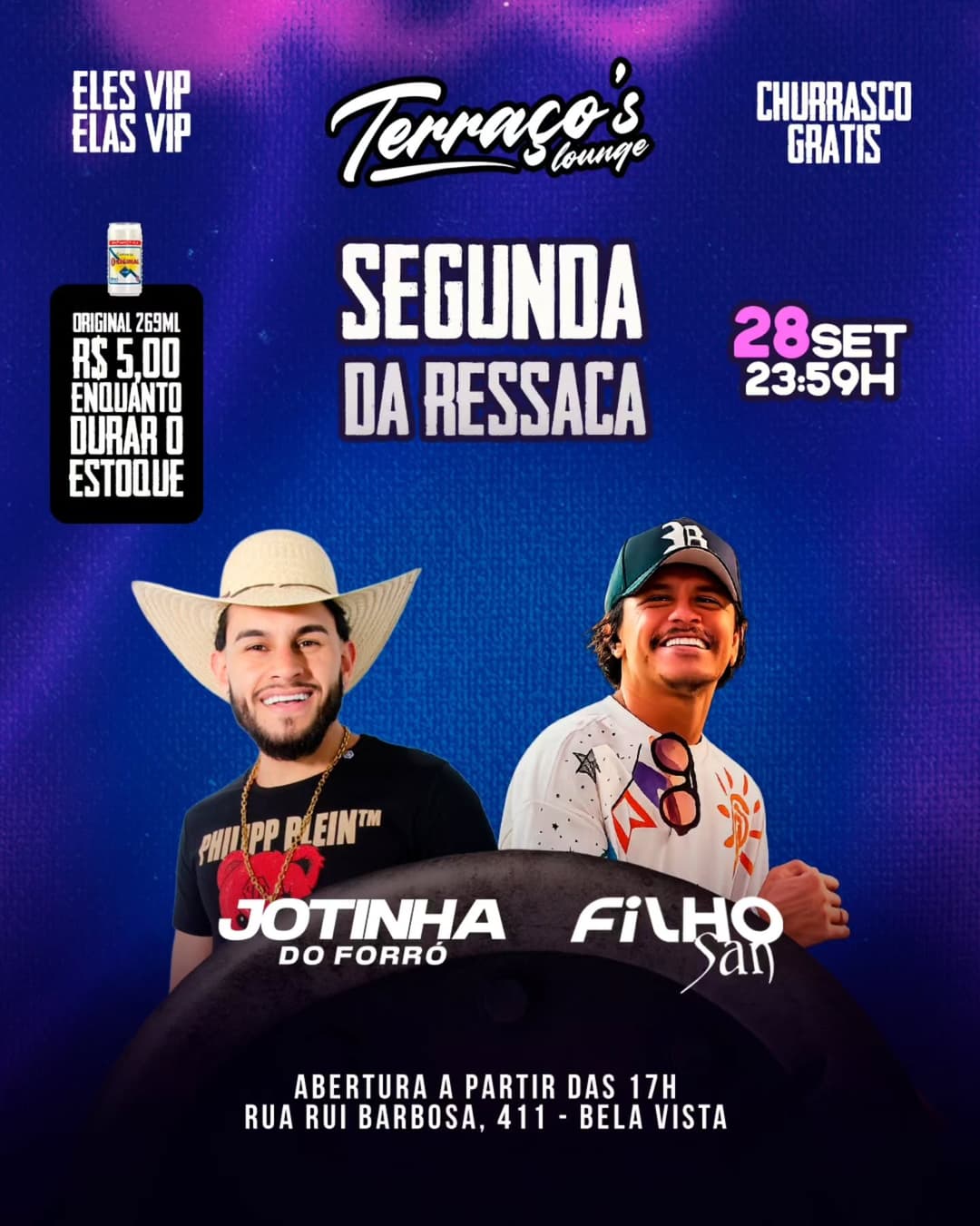 Flyer de Jotinha do Forró e Filho San