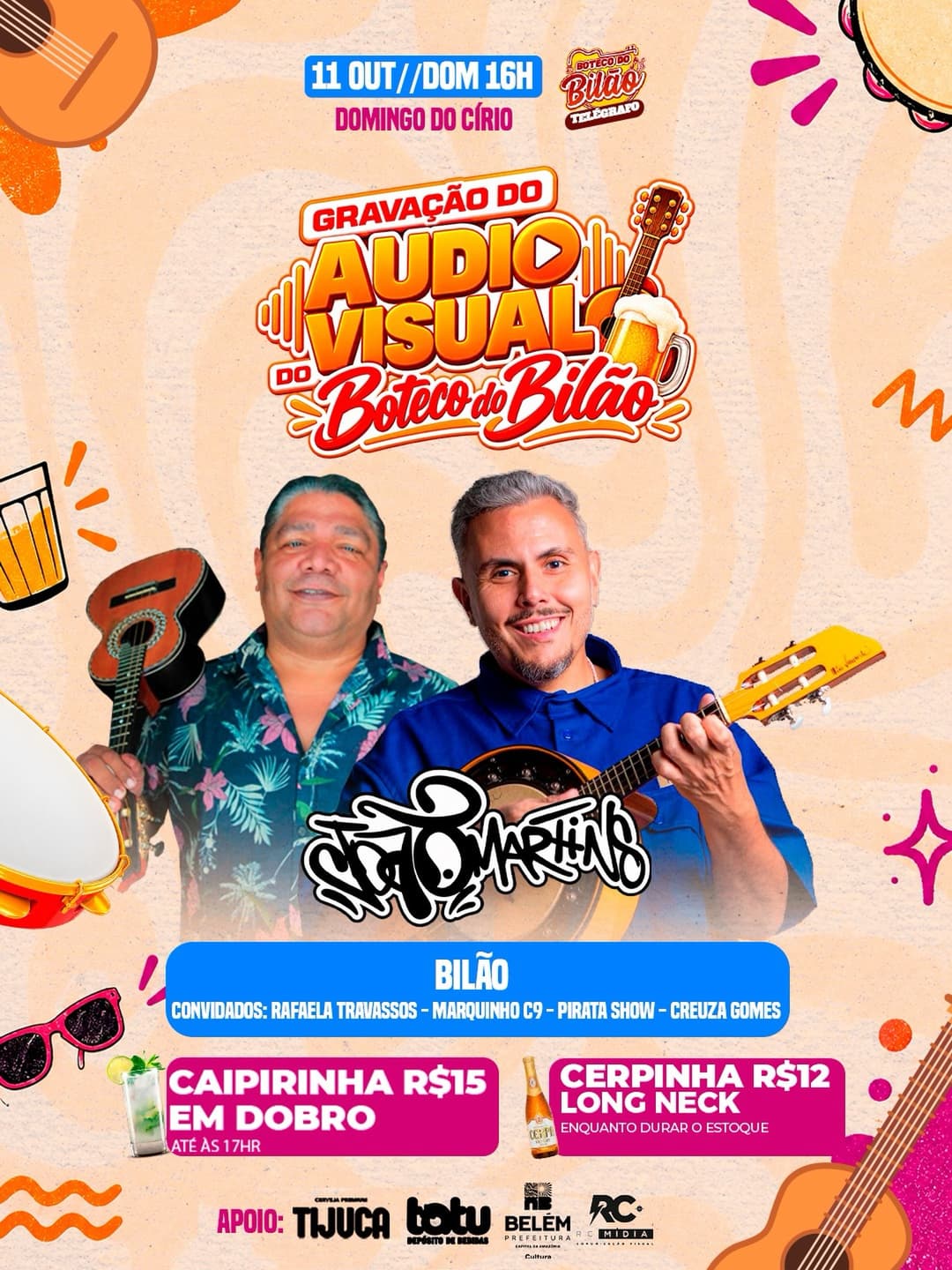 Flyer de Bilão, Rafaela Travassos e mais 3 artistas