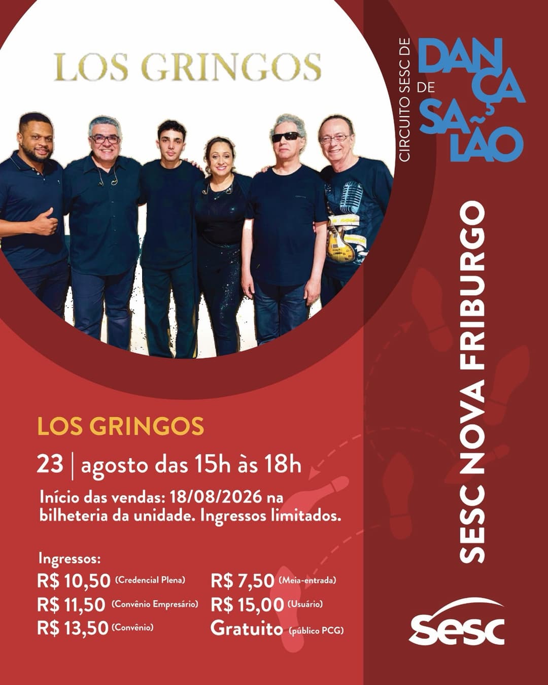 Flyer de Los Gringos
