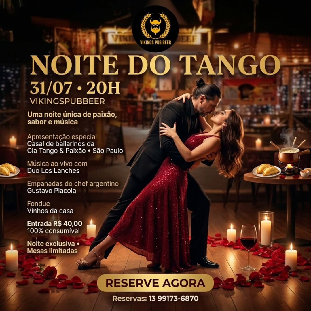 Flyer de Cia Tango & Paixão, Los Panchos e mais 1 artista