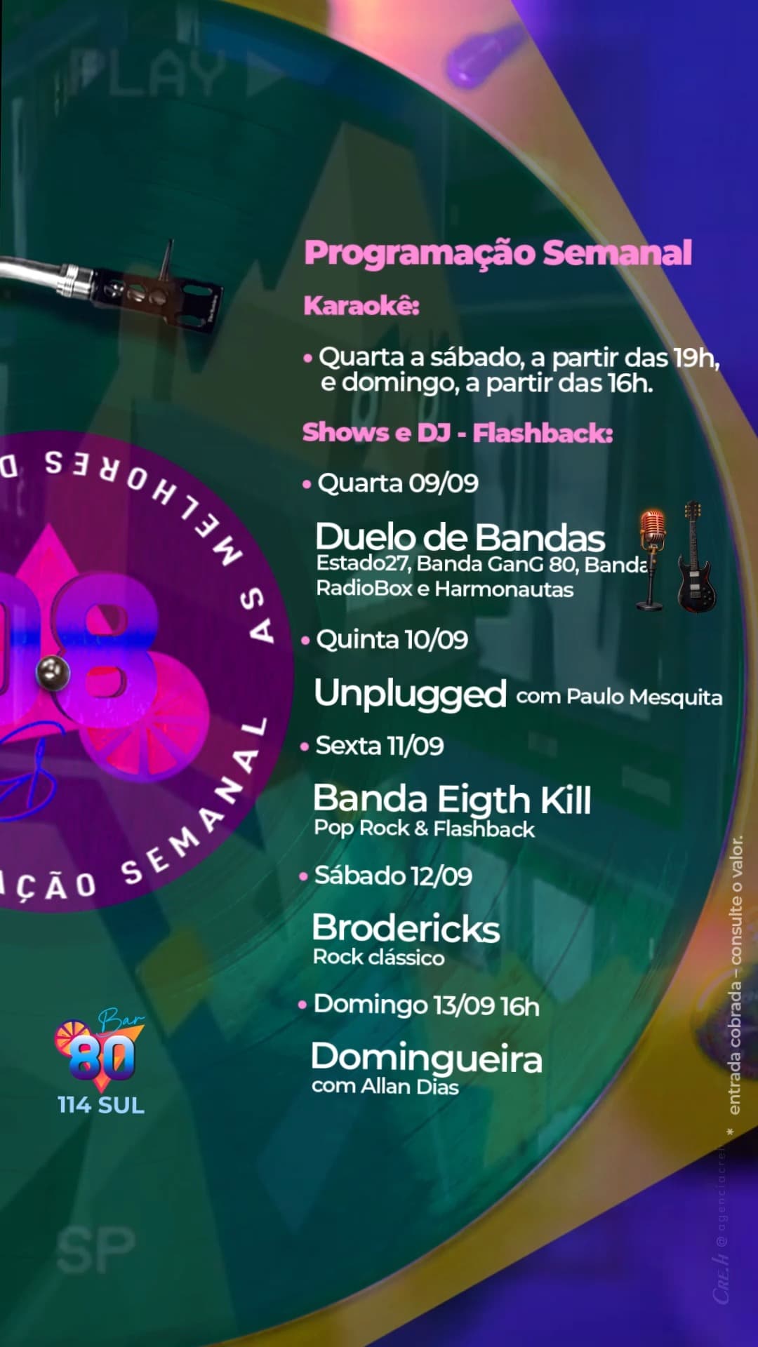 Flyer de Banda Eight Kill