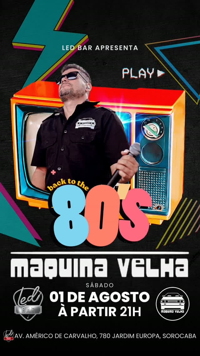 Flyer de Banda Maquina Velha