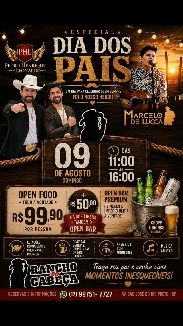 Flyer de Pedro Henrique e Leonardo