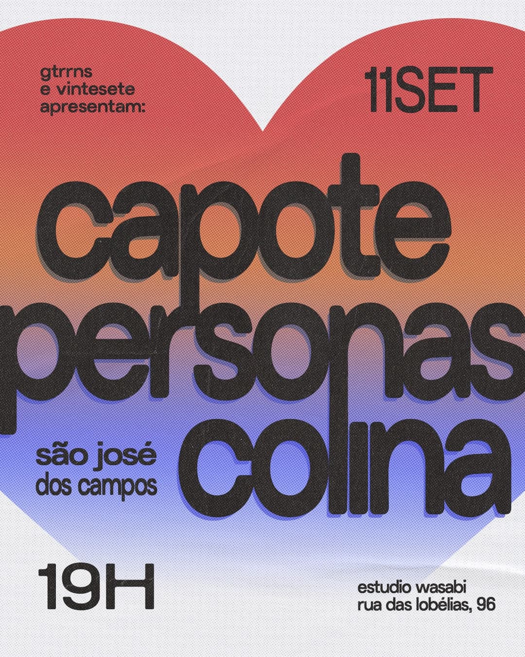 Flyer de Capote, Personas e Colina