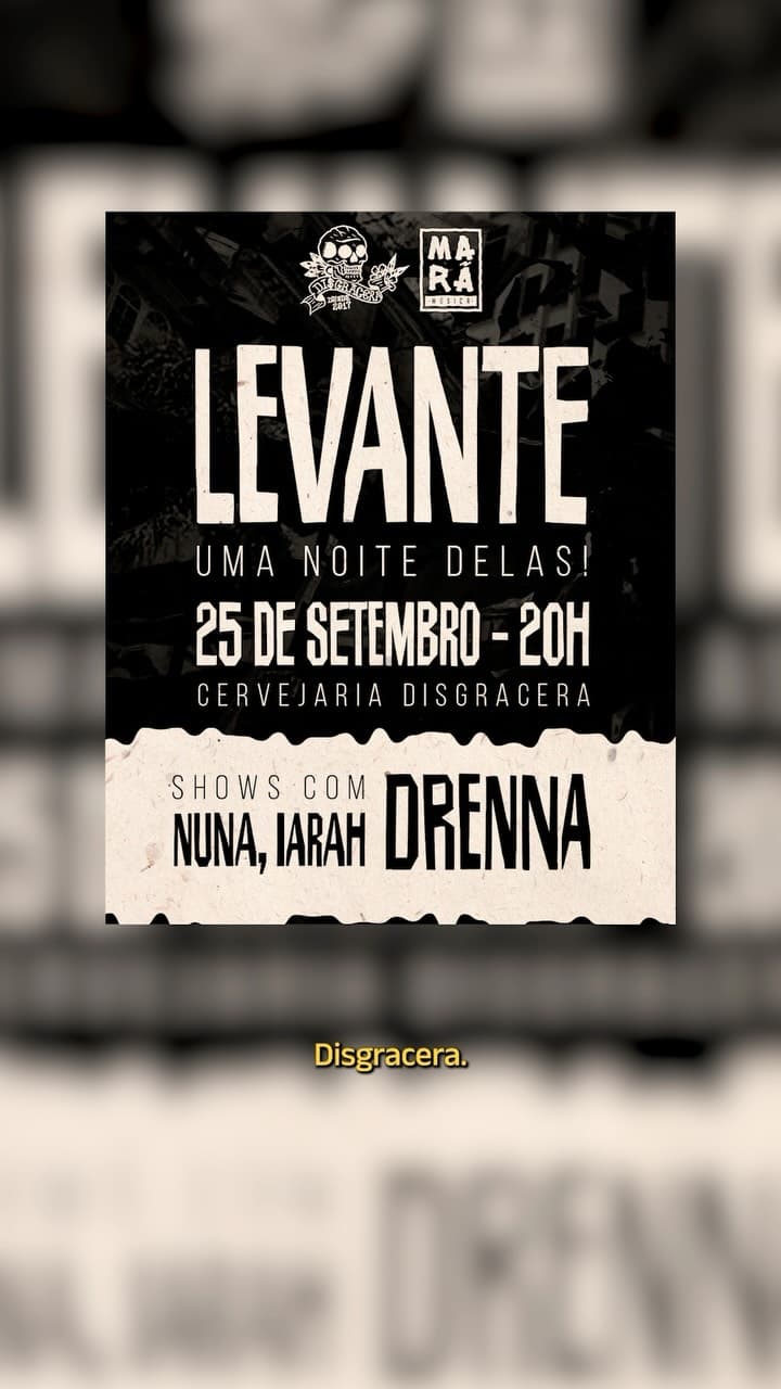 Flyer de Nuna, Drenna e Iarah