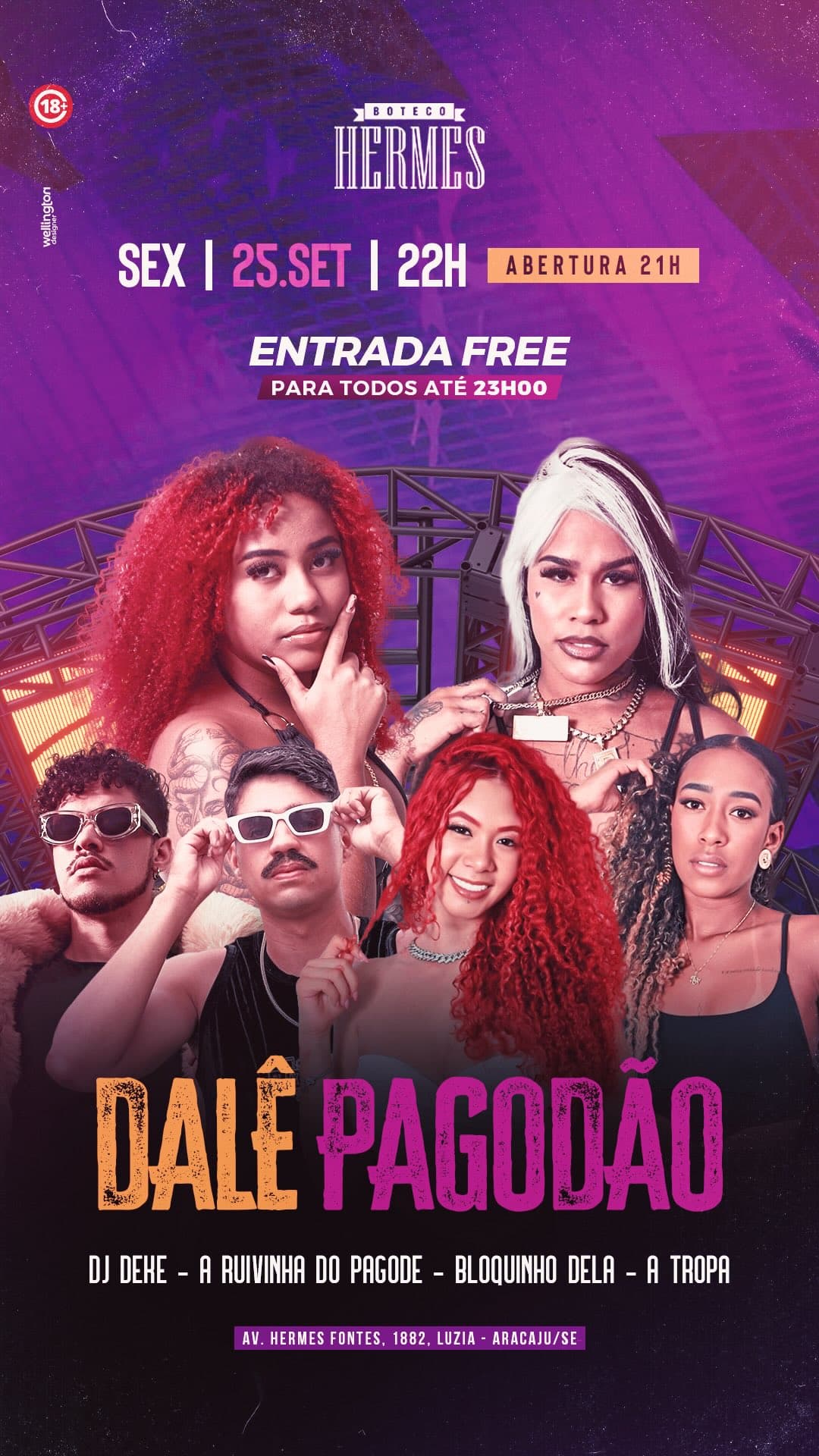 Flyer de A Tropa, DJ Deke, A Ruivinha do Pagode e mais 1 artista