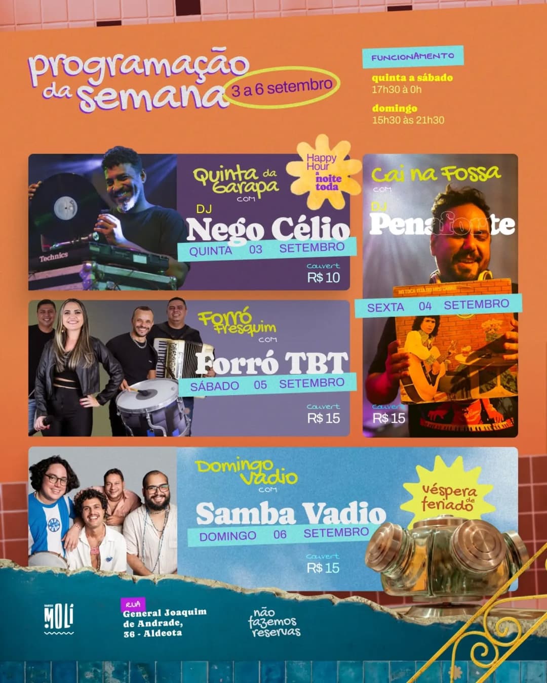 Flyer de Samba Vadio