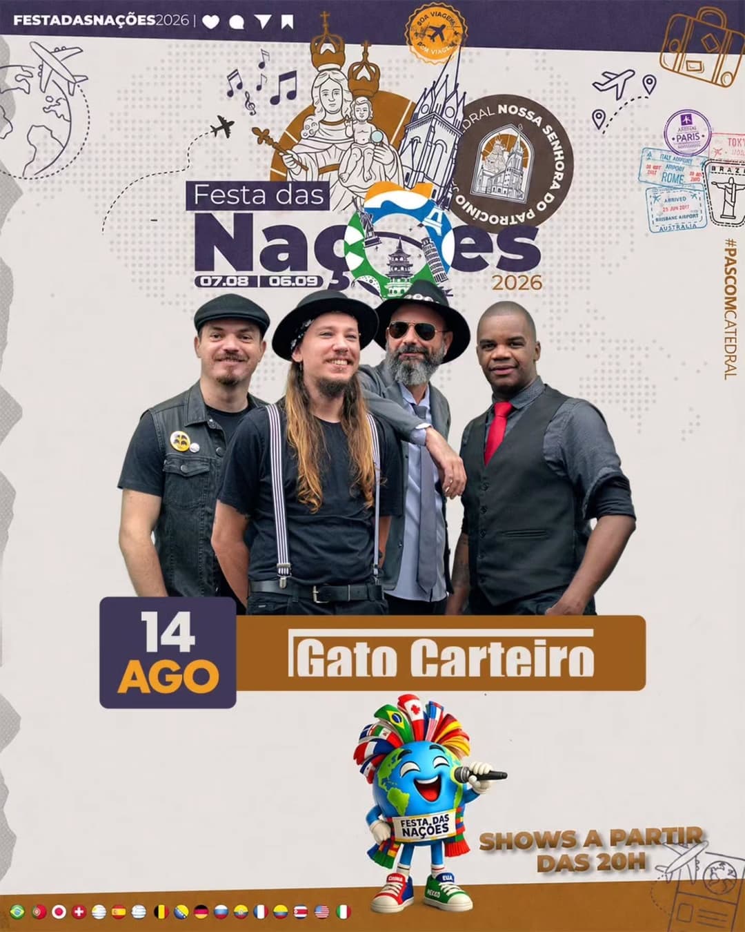 Flyer de Gato Carteiro