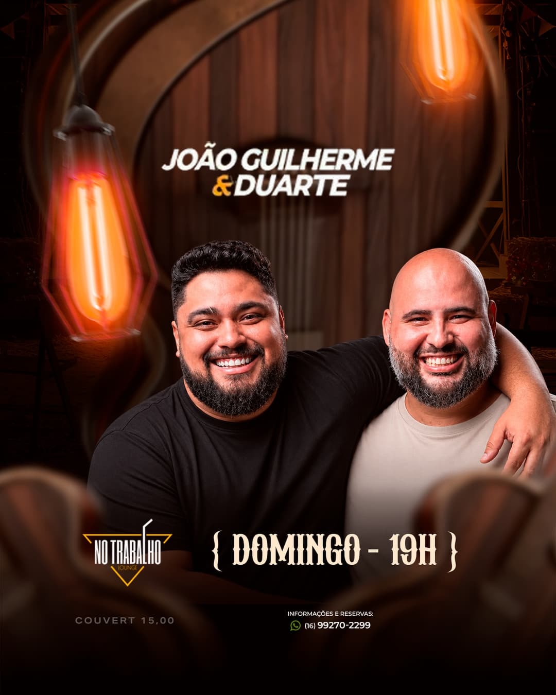 Flyer de João Guilherme & Duarte