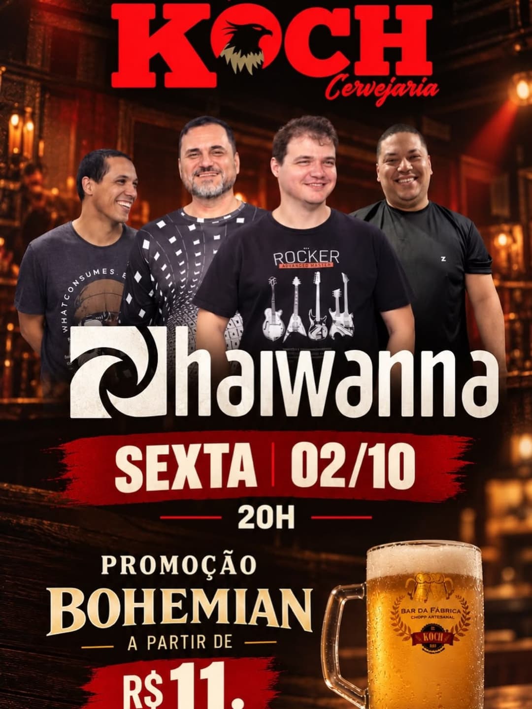 Flyer de Haiwanna Rock