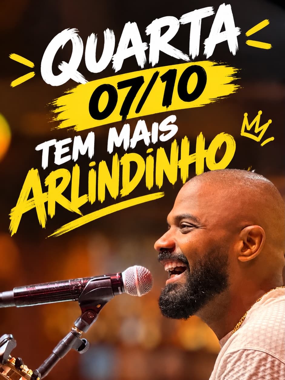 Flyer de Arlindinho