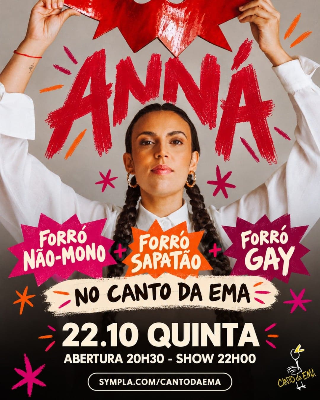 Flyer de Anna e Dj Celinho Forro
