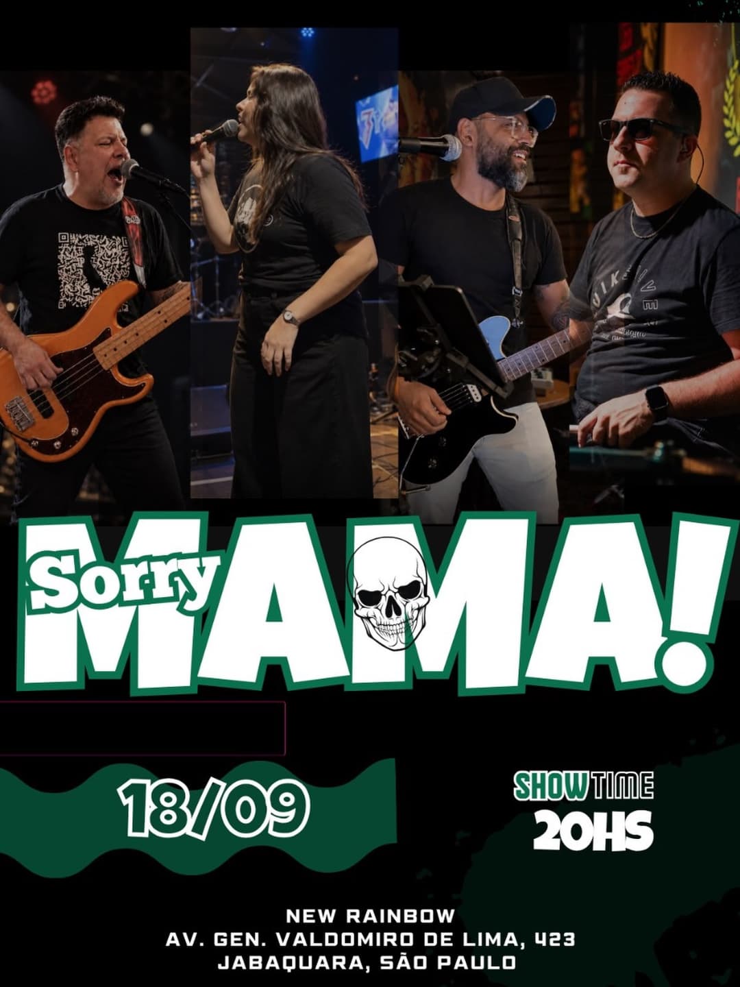 Flyer de Sorry MAMA!