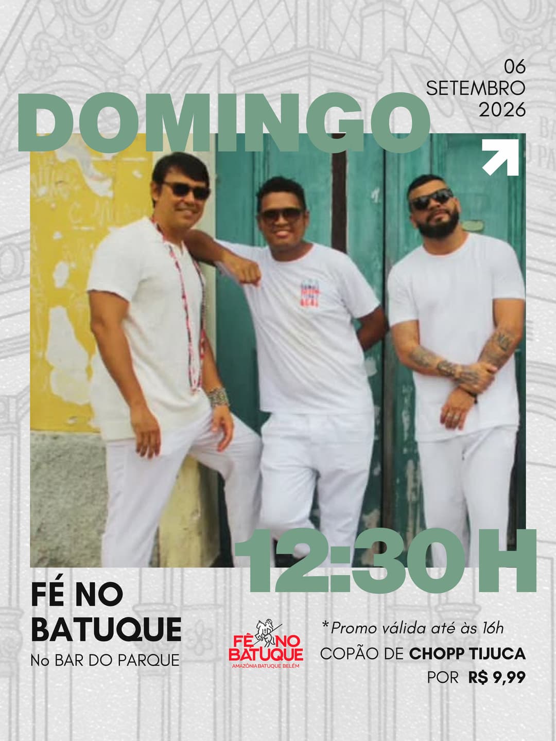 Flyer de Fé no Batuque