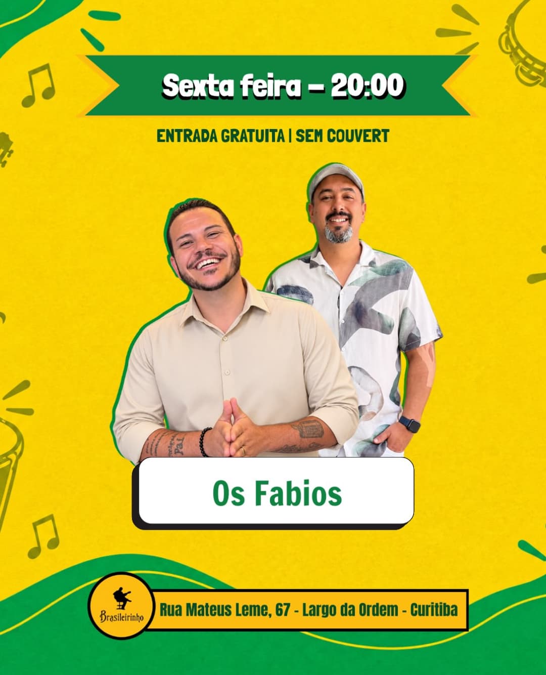 Flyer de Os Fabios