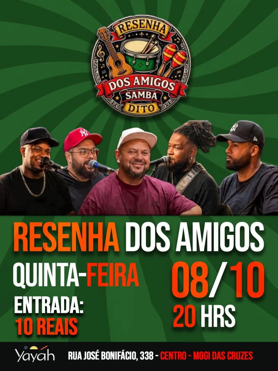 Flyer de Projeto Resenha dos Amigos - RDA