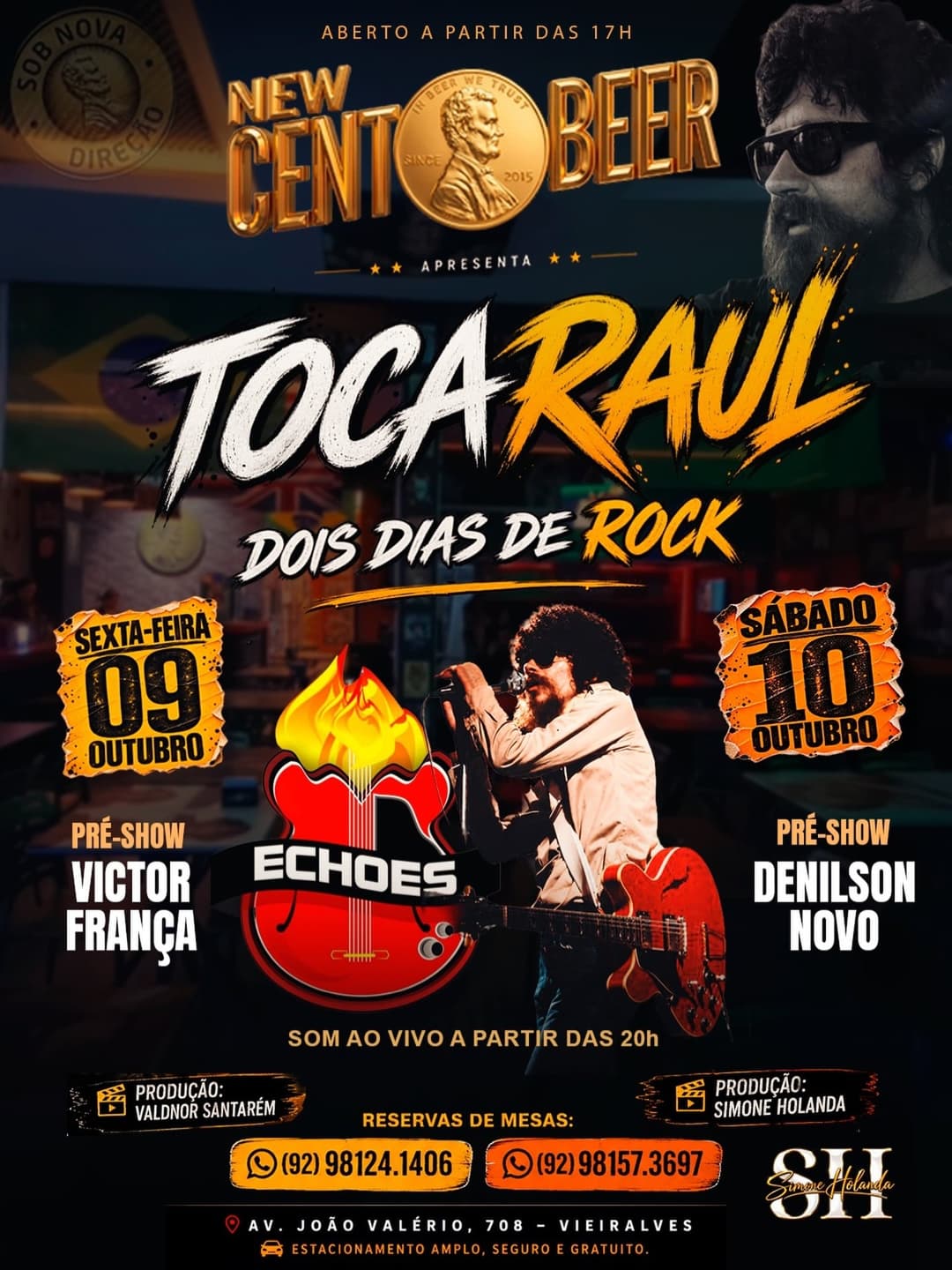 Flyer de Denilson Novo e Echoes