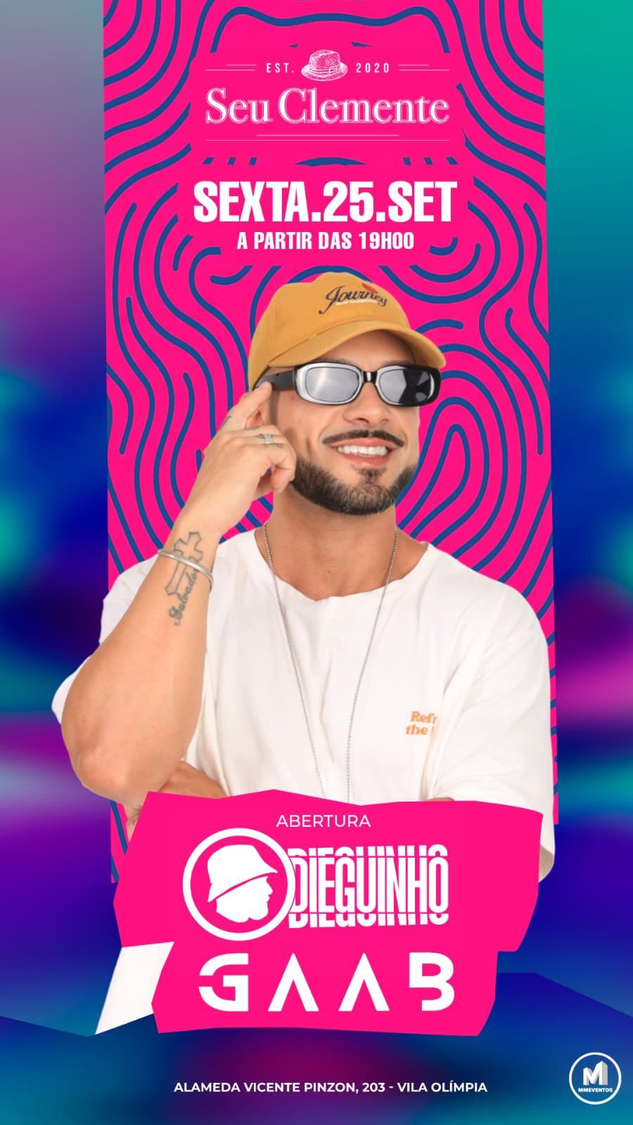 Flyer de Dieguinho Salvador, Dieguinho e Gaab