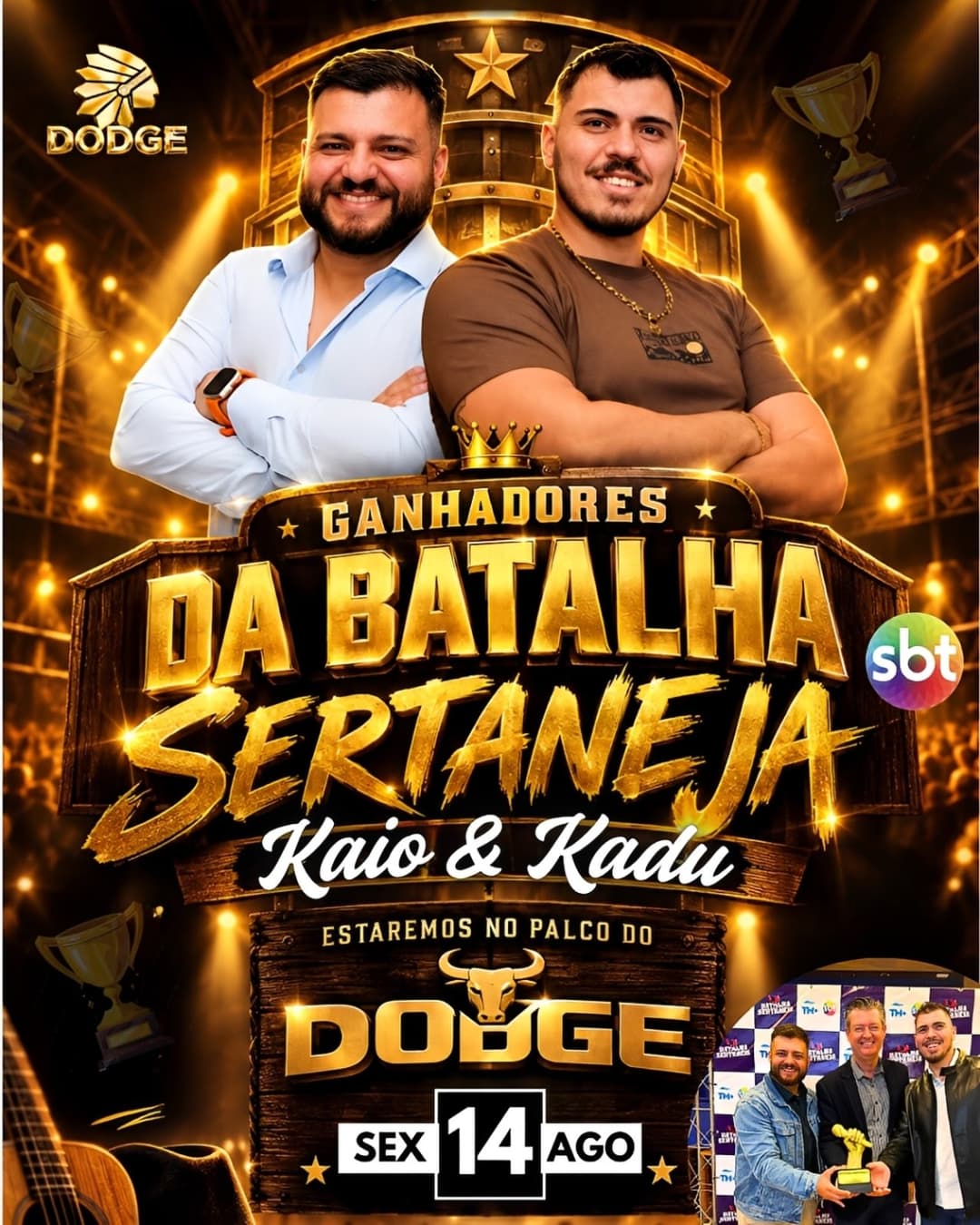 Flyer de Kaio & Kadu
