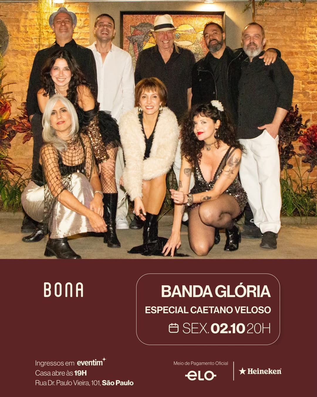Flyer de Banda Glória