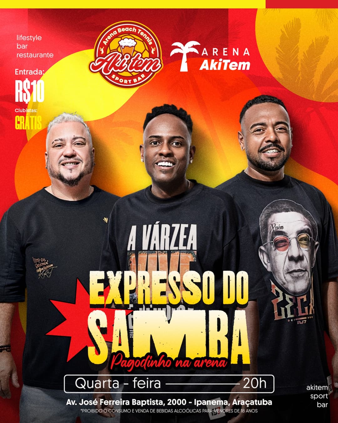 Flyer de Expresso do Samba