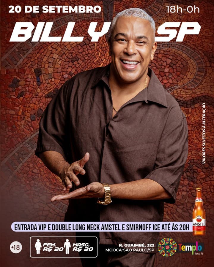Flyer de Billy SP