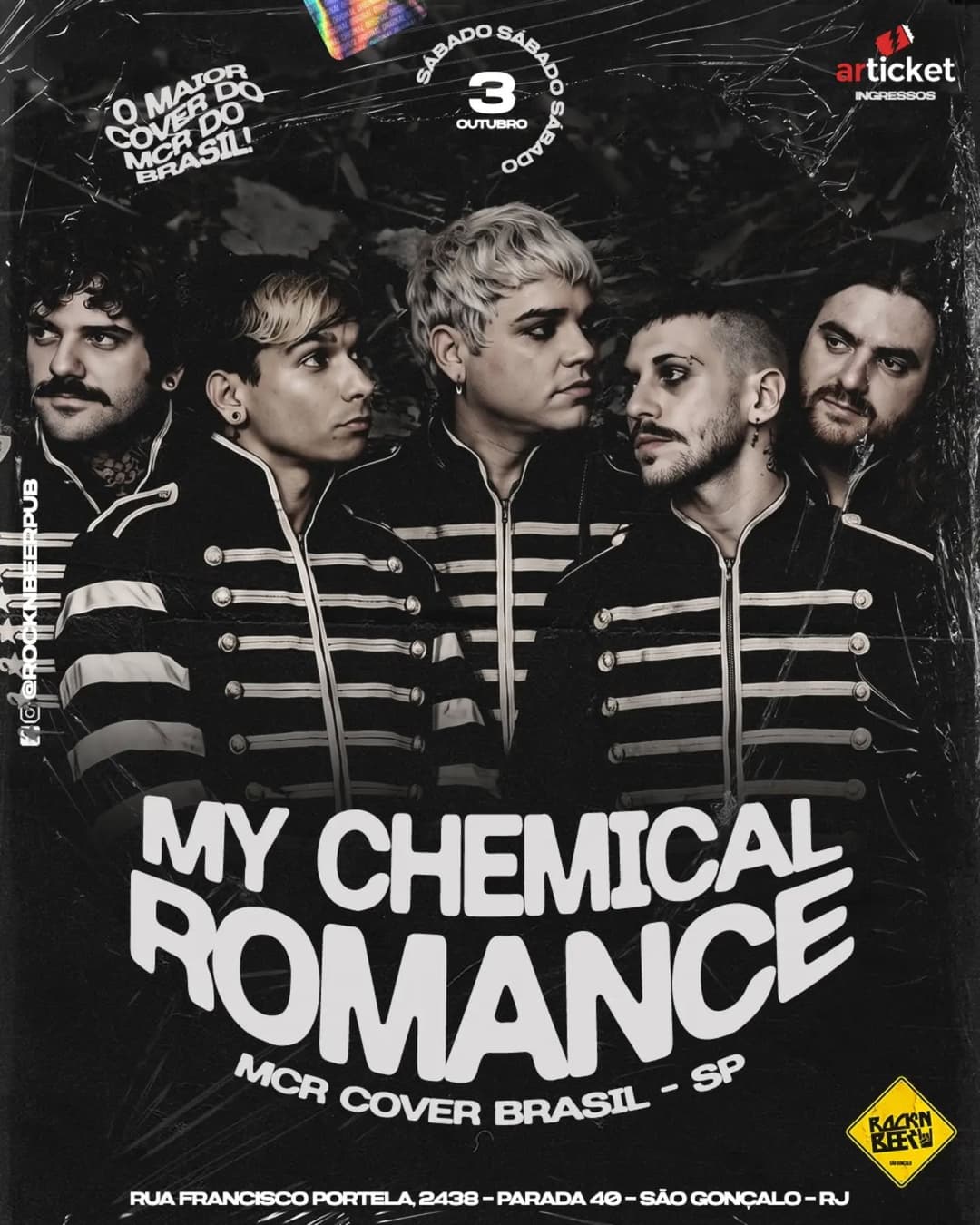 Flyer de My Chemical Romance Cover BR