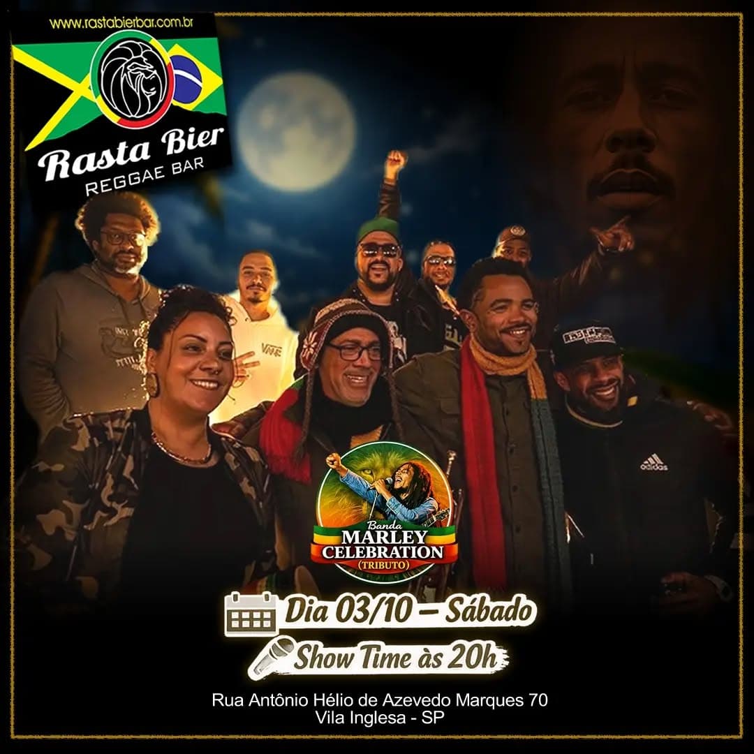 Flyer de Banda Marley Celebration
