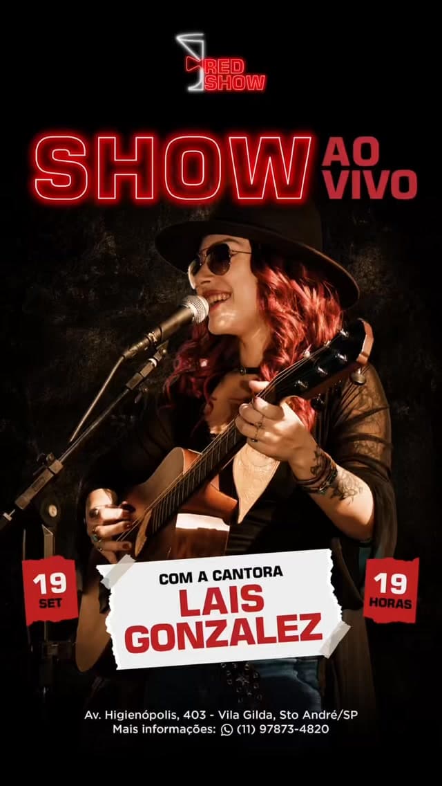 Flyer de Lais Gonzalez