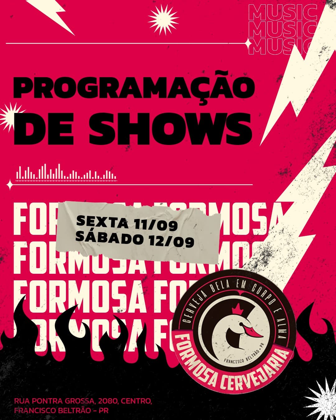 Flyer de Medeiros
