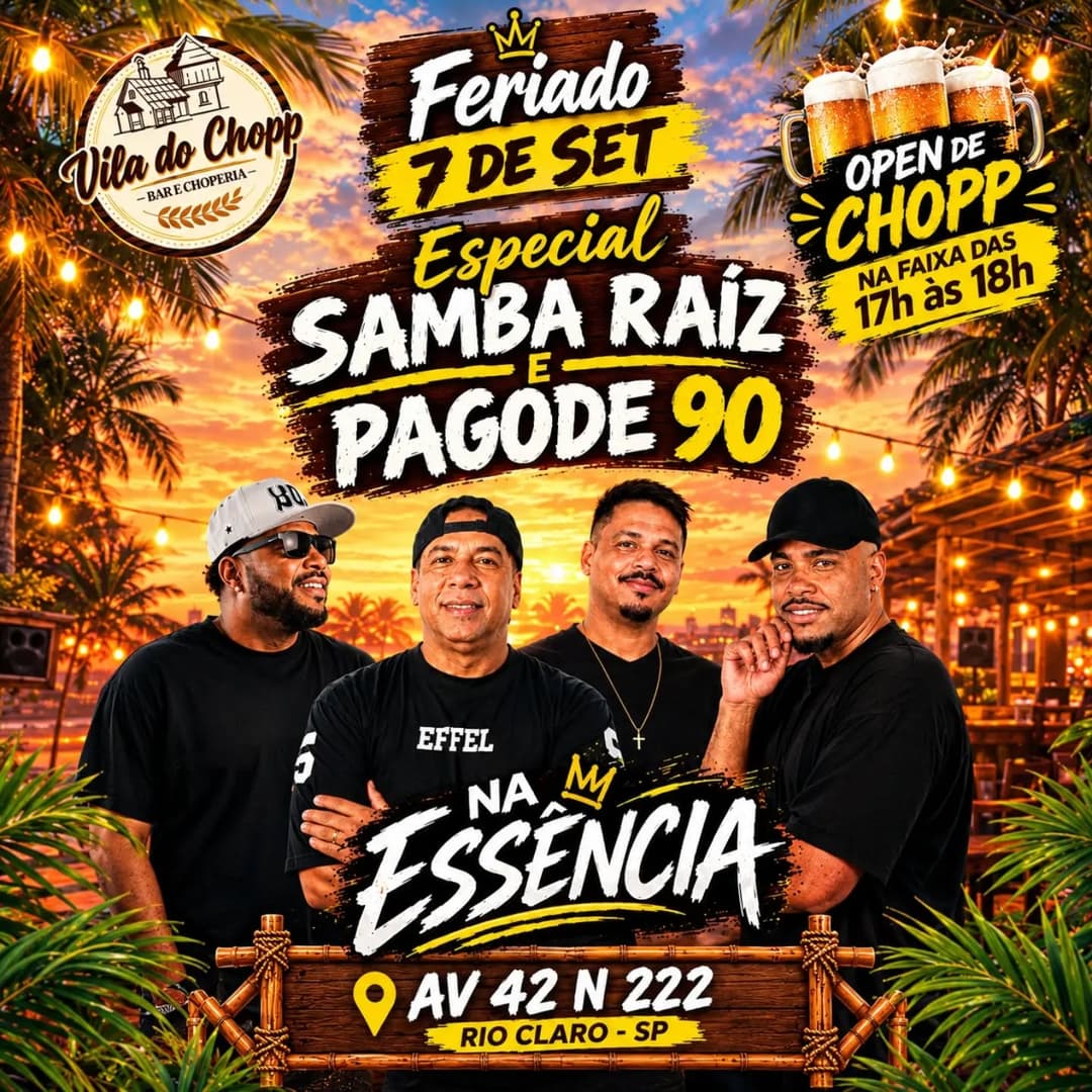 Flyer de Grupo Na Essência