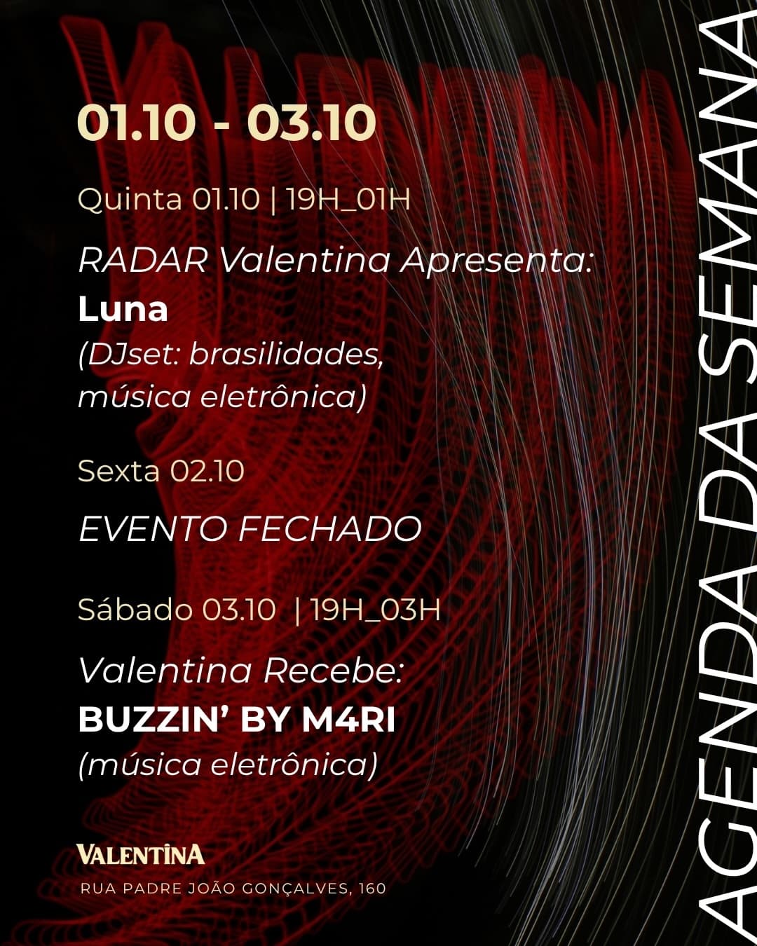 Flyer de Luana Medeiros