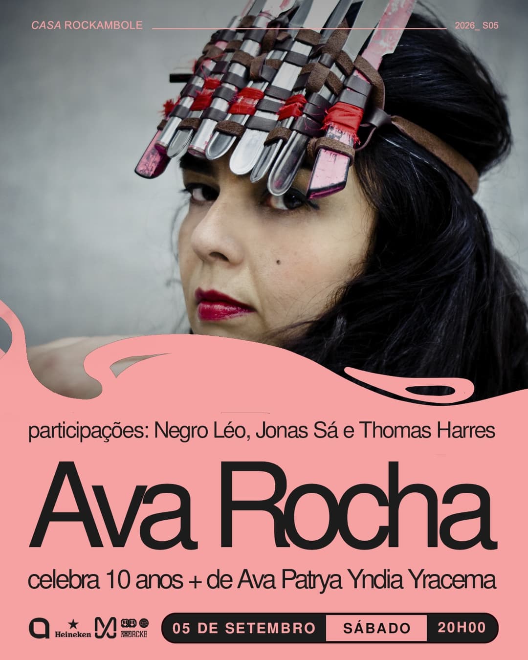 Flyer de Ava Rocha e Ava Patrya Yndia Yracema