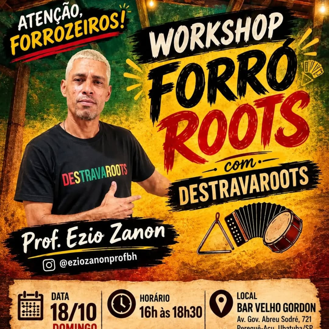 Flyer de Baile do Araripe e Ezio