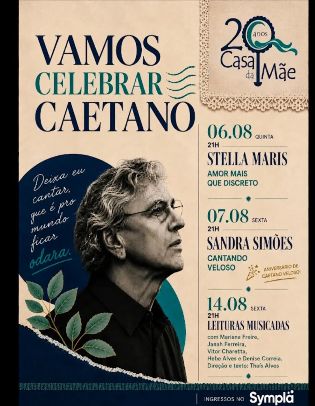 Flyer de Leituras Musicadas