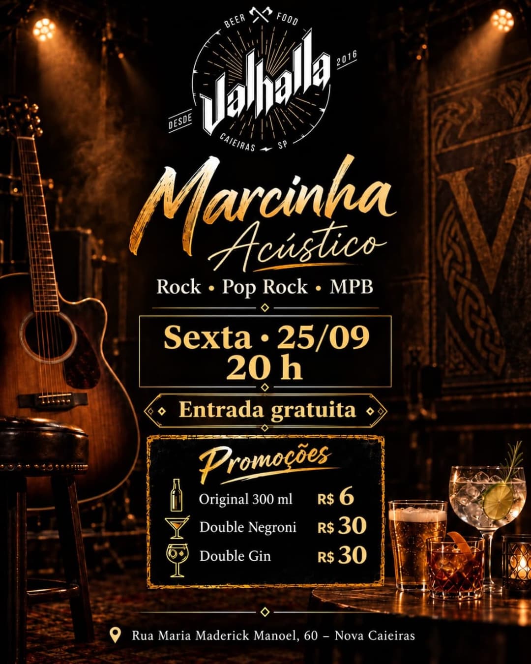 Flyer de Marcinha Acústico